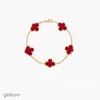 Van Jewelry Vanclef Four Leaf Clover Bracelets Cleef Bracelet 2024luxury four designer fashion charm for girls women 18K gold silver black white red green brand brac