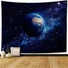 Tapisseries Tapisserie de planète spatiale abstraite, Science-Fiction de la galaxie, Art mural suspendu pour chambre à coucher, salon, dortoir, décor