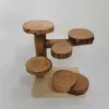 Jouets Hamster aménagement paysager Hamster Djungarian Hamster jouet échelle de chalet souche de pommier paquet de petite maison en bois de pommier