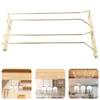 Kitchen Storage Wine Glass Rack Under Cabinet Holder Stainless Steel Hanging Stemware Gadgets Accessories