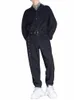 gmiixder Рабочая одежда Комбинезон Lg с рукавами Корейский повседневный цельный костюм большого размера Мужской модный молодежный однотонный спортивный костюм i03N #