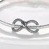 Pietre preziose sciolte Qikaola 925 Placcatura in argento Perline fai da te Piuma Figura-otto Fascino Adatto Bracciale originale per gioielli da donna Compleanno