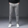 autumn Winter Casual Pants Men Straight Black Grey Pant Cott Busin Slim Fit Fi Brand Trousers For Male Plus Size28-38 d09t#
