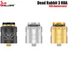 Hellvape Dead Rabbit 3 RDA (édition 6 anniversaire) 0,37 ohm NI80 Coil Clapton fusionné côté nid d'abeille et cigarette électronique à flux d'air fendu Authenitc