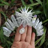 Raw crystal crown The sun goddess Tiaras jewelry hair accessories headband pography props dress party gifts 240311