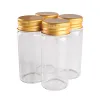 Bocaux 24 pièces 30 ml 30*70mm bouteilles en verre avec couvercles en aluminium doré bocaux en verre flacons en verre pour cadeau artisanal de mariage