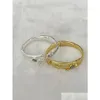 Bracciale con ciondolo 2024 De50 Pietre preziose di alta qualità provenienti da Europa e America Bracciale da donna scorrevole Confezione regalo di gioielli romantici Drop Deliver Dhy8I