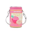 Bolsas de ombro novidade em forma de frutas enlatadas bolsa para mulheres kawaii milho sopa bolsas e bolsas meninas crossbody bonito embreagem diária