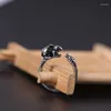 Cluster Ringe Mode Retro Mädchen und Karotte Ring Zinklegierung Öffnung verstellbar koreanische kreative weibliche Schmuck Geschenk Direktverkauf