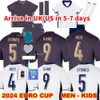 2024 Euro Cup Englands BELLINGHAM Soccer Jerseys National Team 2024 2025 TOONE Football Shirt WHITE BRIGHT KANE STERLING RASHFORD SANCHO GREALISH Men Kids Kit 63 15