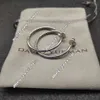 23SS Dy Desginer David Yurma Jewelry Top Quality حلق بسيط وأنيق شهير Rope Rope Rope Ring David Encling Punk Jewelry Band David 404