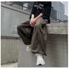 Houzhou Vintage Bagy Cargo Pants Men Cott Wide Leg Pounser