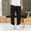 Printemps été hommes pantalons grande taille lâche vintage décontracté streetwear crayon pantalon élasticité surdimensionné grandes ventes sarouel 48 9905 #