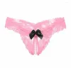 Brand new Women's Panties Sexy Lingerie Female Massage Pearl Thong Ladies Lace Pubes Out G String Women Erotic Open Crotch Girls Beading Underwear 2024