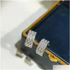 Dangle Chandelier Grafe Earrings Designer For Woman Gold Plated 18K T0P Diamond Inlay With Pattern Is Non Fading And Allergic Crystal Oto98