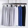 2 Pc/Set Men Pajamas Sets Short Sleeves Casual Loose Elastic Waist Thin Home Wear Casual Soft MenT-shirt Shorts Set for Slee M67E#