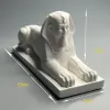 Miniaturas antigo egípcio esfinge escultura arte de gesso estátua modelo europeu estátua arte escultura casa sala estar difundindo pedra