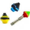 Porta-cigarro de silicone Tampa do bocal Ponta de gotejamento Adaptador de tubo de mão Conector Waterpipe Converter Filtro portátil para caneta Cera Oil Hookah Bongs Acessórios