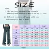 Jeans para mujer Mujeres Baggy Pantalones rectos Mujer Y2K Cintura alta Suelta Pierna ancha Streetwear Moda coreana Pantalones de mezclilla Pantalones Drop Otsir