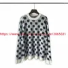 Pulls pour hommes Mohair Knit Red Dots Pull Hommes Femmes Col Rond Oversize Sweatshirts