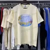 Mannen T-shirts 24SS Nieuwe mode Brief Print T-shirt Mannen Paar stijl hoogwaardige Oversized Katoen casual Top Ts mannen Kleding T240325