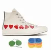 Plateforme décontractée Love Black Mens Designer 1970S Sneakers toutes chaussures 1970 Chuck Star Taylor 70 Classic Canvas Femmes Chaussure Blanc Jam Triple Triple conjointement CDG Eyes Midshold