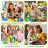 Easter Egg Fillers Stones Shape Match Game For Children Educational Gifts Montessori Eggs Smart Sorters Toys Games 240321