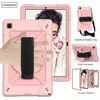 SUCKSOPTY KIDS Safe PC Silicon Hybrid Stand Tablet Case Cover för iPad Mini Pro Air Samsung Galaxy Tab A 8.0 2019 SM T290 T295 axelband