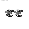 Ear Cuff Ear Cuff 2-20Pcs boucles d'oreilles réglables en acier inoxydable noir avec emballage de manchon serré sur de fausses boucles d'oreilles Y240326