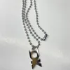 Ожерелья с подвесками в стиле хип-хоп, маленькое ожерелье с надписью «ОК», мужская и женская модная цепочка на ключицу, аксессуары с капюшоном