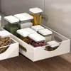 1pc sob pia prato rack organizador de armazenamento puxar armário, gaveta, prateleira-acessórios de cozinha para limpeza eficiente e conveniente