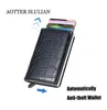 Wallets Rfid Smart Antitheft Unisex Holders Business ID Card Case Fashion Soft Leather Automatically Pops Up Purses7581522