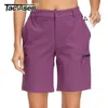 Tacvasen Summer Quick Dry Handing Shorts Kvinnor Lätt andningsbara jogging Shorts Gym utomhuslastverk