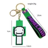 Cartoon Movie Character Silicon Pendant Jewelry Key Chain Ryggsäck Ornamentbil Key Ringgåvor 230201