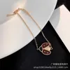 Brand charm High Version Van Ladybug Bracelet Womens New Enamel Butterfly Handpiece White Fritillaria Plum Blossom Wings Four Leaf Grass