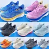 أحذية الأطفال واحدة Clifton 9 Runner Children Sneakers نابضة بالحياة برتقالية أسود مدرب الرمال الشباب الصغار الصغار الفتيات