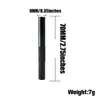 Colorful Metal Smoking Pipe Dispenser Accessories 70mm Sunff Snorter Tube Tobacco Hand Pipe Pen Style Sniffer Aluminum Snuffs Snorter