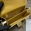 Luxury Bag designer crossbody väska klaff på väska patent läder axel väskor kvinnor kedja handväska handväska topp spegel kvalitet koppling plånbok designer dyra guld