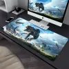 Pads Anime Dinosaurus Grote Gaming Muismat Computer Muismat Gamer Laptop Muismat Kantoor Mausepad XXL Tapijt Toetsenbord Mat Bureau Pad