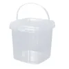 Jars 280ML/500ML/1L/2L BPAFree Empty Plastic Bucket with Lid Airtight PP Jars Clear Container with Lid for Bulk Food Storage 5pcs