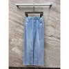 Kobiety najnowsze dżinsy kowboja długie spodnie projektant mody Y2K 2024 Summer dżinsowe dżinsowe spodnie dla kobiet odzież długie spodnie niebieskie spodnie wszystkie dopasowane odzież FZ2403256