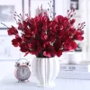 Filme Moderne Keramikvase + künstliche Blume Heimhandwerk Figur Dekoration Wohnzimmer Desktop Rose gefälschter Blumentopf Ornament Vase Kunst