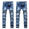 Jeans déchirés de haute qualité pour hommes Fi Patchwork Moto Jeans 2020 Nouveaux pantalons pour hommes Slim Fit Jeans Marque Hommes Biker Denim Jean hommes E0zt #