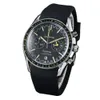 Men's Quartz Hot Selling European Fashion Silicone Calendar Five Needle Classic Steel Band Watch