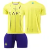 New Al-Nassr FC Football Shirt No.7 Ronaldo Football Shirt 10 Mane Adult Childrens Mens and Womens Sets Football Shirt