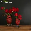 Пленки ЕРМАКОВА, американская ваза в форме сердца, украшение для дома, рабочего стола, ремесла, домашняя цветочная композиция из смолы, украшения, украшения