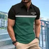 Polos Polo de Manga Corta para hombre camisa kolor ropa nieformalny calle a la moda novedad