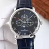 Automatikuhr Baopo Blancpain Herren-Multifunktions-Mechanische Uhr mit Mondphasen-Licht-Luxus-Aussehen und edlem Temperament Herrenuhr-Armbanduhr 16PN