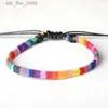 Anklets Bohemian Multicolor Handgjorda vänskap Justerbar charm Ankelarmband Kvinnlig etnisk färgglad repkedja Justerbar ankelarmband Party Giftc24326