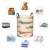 Laundry Bags Dirty Basket Foldable Organizer Funny Crocodiles Clothes Hamper Home Storage